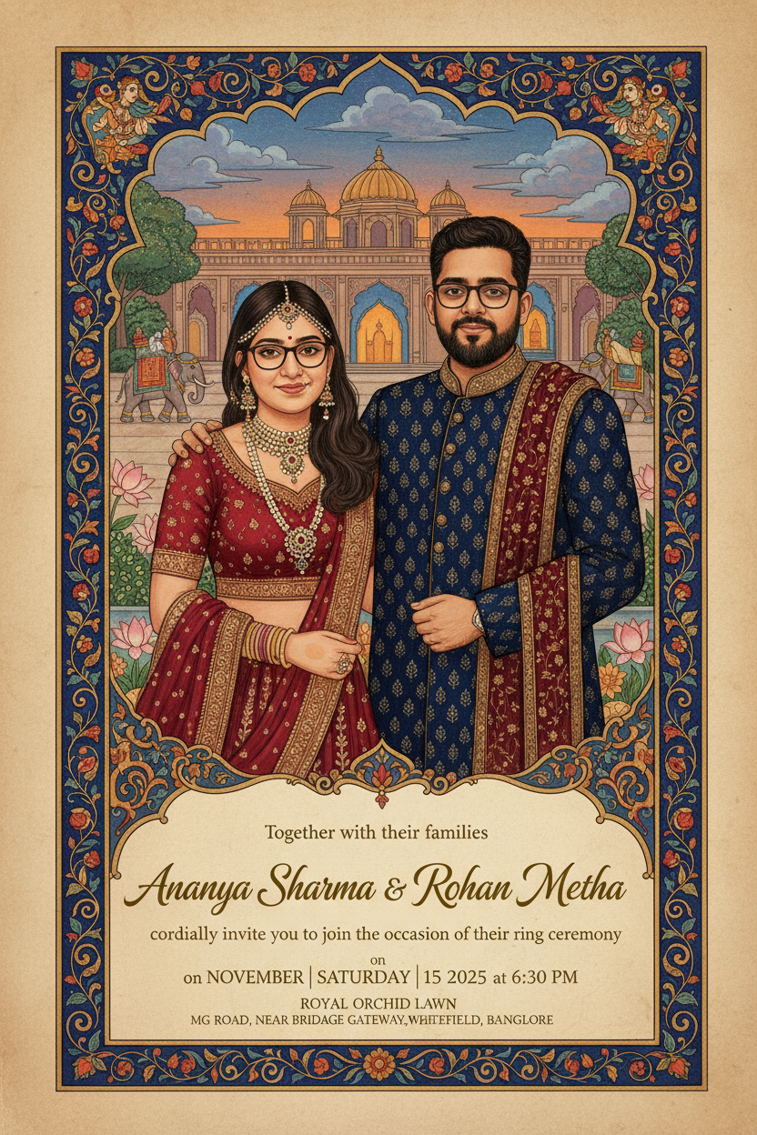 Wedding & Ring Ceremony Invees – Crafted for Your Forever Story