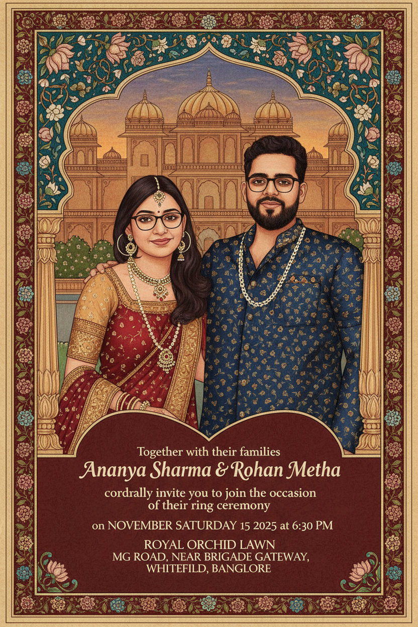 Wedding & Ring Ceremony Invees – Crafted for Your Forever Story