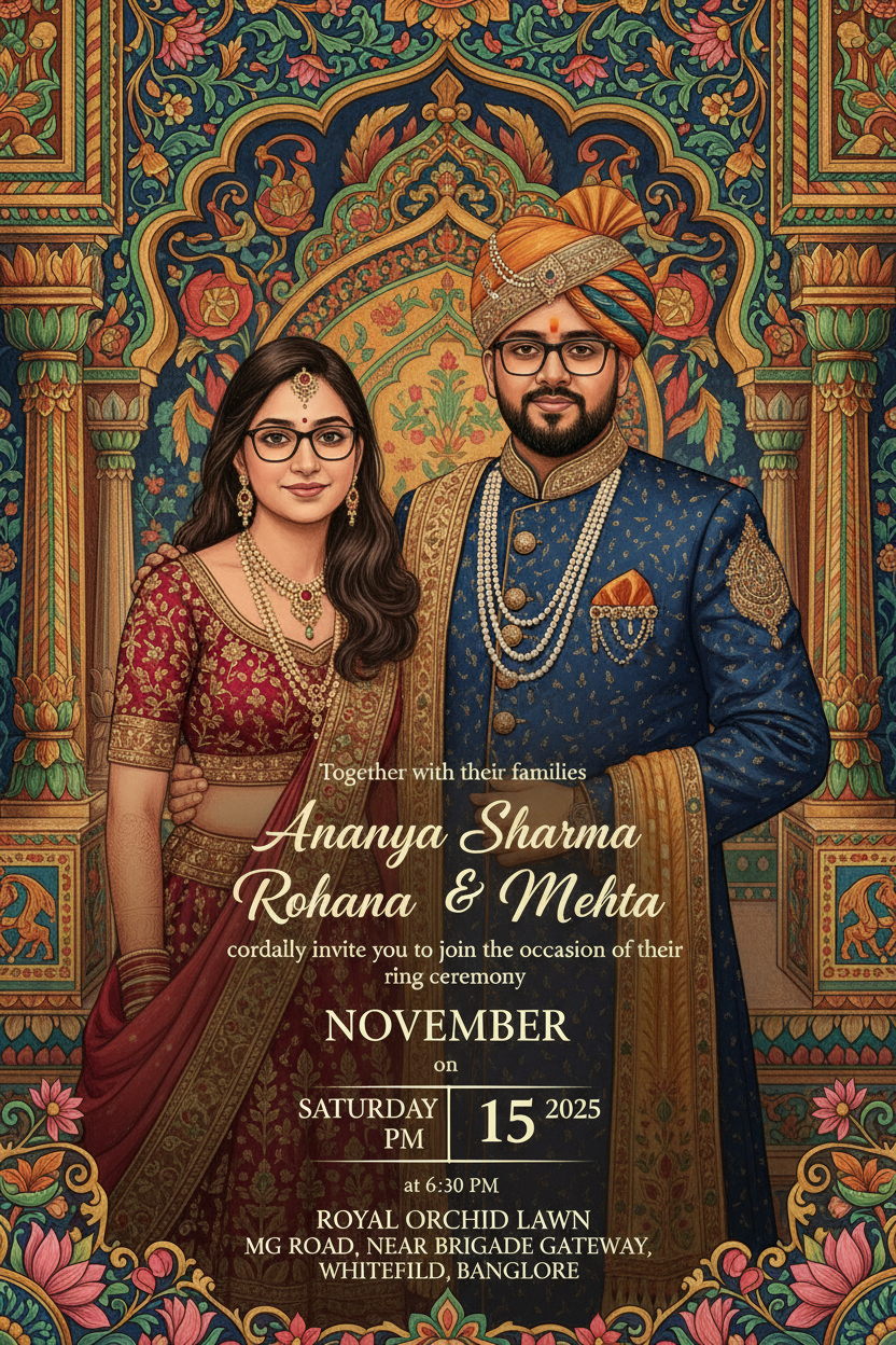 Wedding & Ring Ceremony Invees – Crafted for Your Forever Story