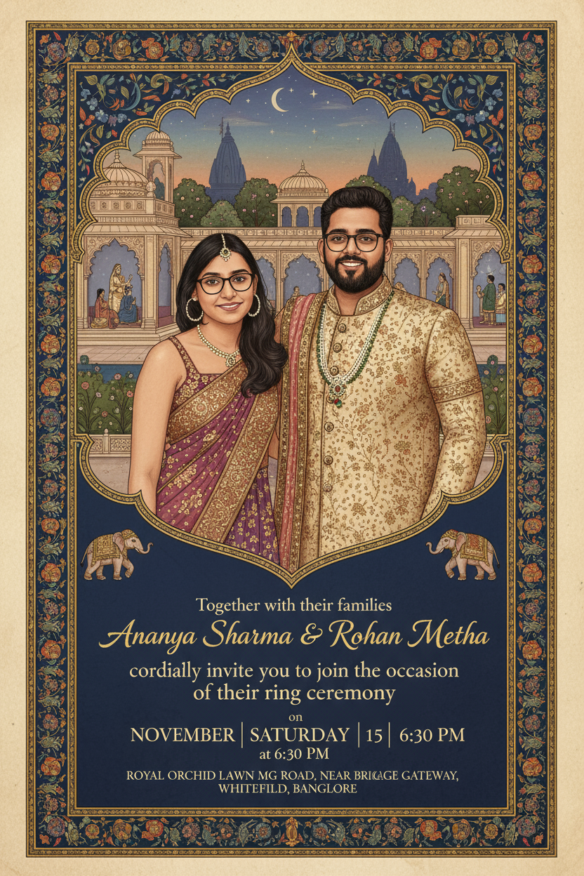 Wedding & Ring Ceremony Invees – Crafted for Your Forever Story