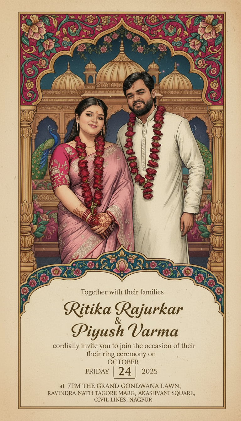 Wedding & Ring Ceremony Invees – Crafted for Your Forever Story